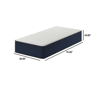 10" Medium Firm Euro Top Hybrid Cooling Gel Infused Pocket Spring And Memory Foam Mattress