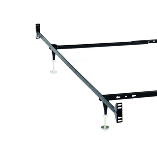 Adams - Queen / Eastern King Bolt On Bed Frame With Reinforced Center Beam, Adjustable Legs - Black