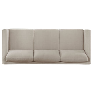 Fisher - Upholstered Panel Arm Sofa - Taupe