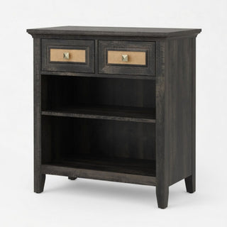 Storage Cabinet With 2 Drawers And 2 Shelves - Coffee