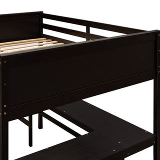 Loft Bed With Shelves With Desk
