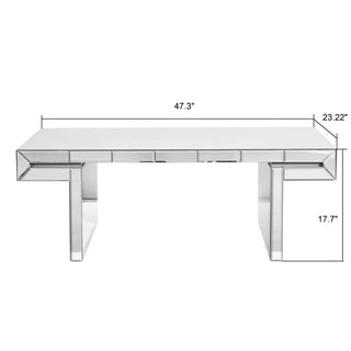 American Vintage Industrial Coffee Table, Double Tier Design