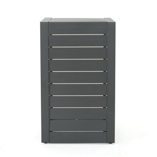 Aluminum Outdoor C - Shaped Side Table For Patio