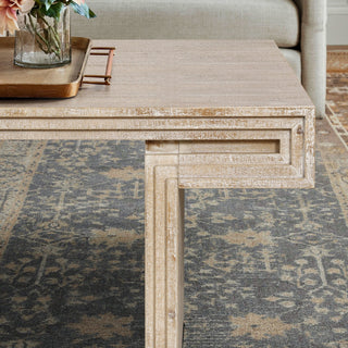 American Vintage Industrial Coffee Table, Double Tier Design
