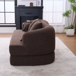 Foldable Sofa Bed, Boneless Couch Convertible Sleeper With 4 Pillows