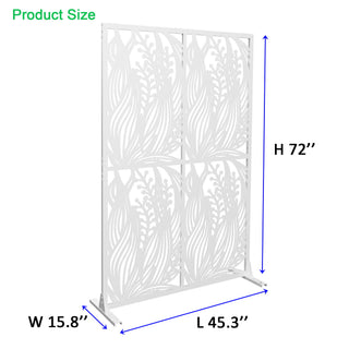 Free Standing Decorative Privacy Screen, Outdoor And Indoor Divider