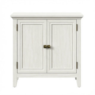 2 Door Buffet Cabinet With Adjustable Shelves - Matte White / Grayish