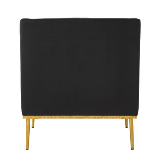 Elegant Curved Armrest Accent Armchair