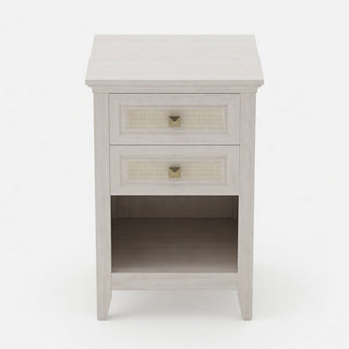 Nightstand With 2 Drawers Bedside Table