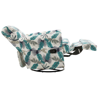Manual Swivel Recliner Rocker Chair With Adjustable Backrest