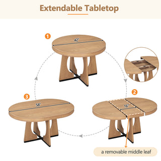 Round Dining Table Set For 4 With Chairs