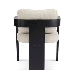 Dining Chairs & Pillow Back (Set of 2) - Beige / Black