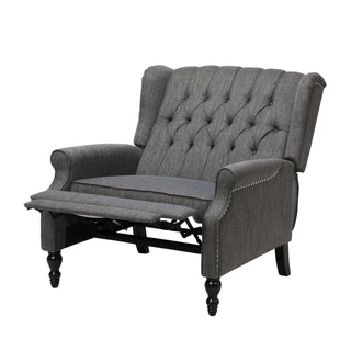Dunham - Contemporary Fabric Tufted Oversized Pushback Recliner