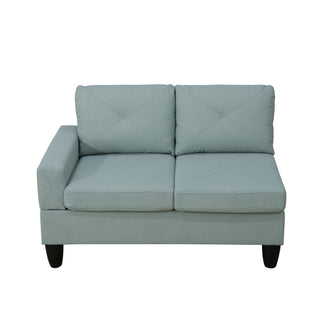 Modular L - Shaped Sectional Sofa 6 Seater 4 Piece, Couch With Chaise - Green