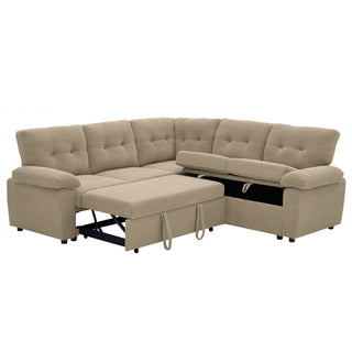 Convertible Sectional Sofa Bed & Pull Out Sleeper And Storage