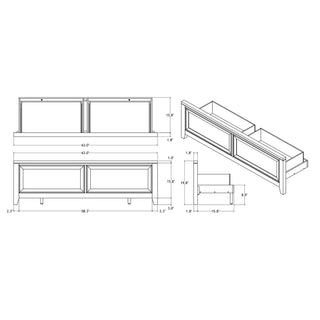 Melissa - 5 Piece Storage Bedroom Set With Padded Headboard