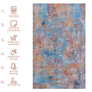 Maval - Machine Washable Area Rug