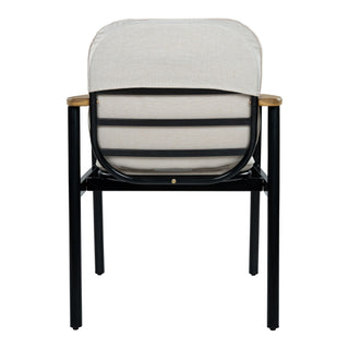 Outdoor Dining Chair - Beige / Black / Teak