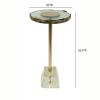 Anaheim - Round Accent Table - Gold