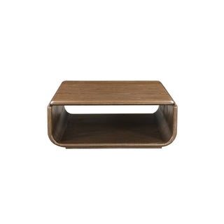 Lanza - Coffee Table With Open Shelf Storage - Dark Walnut
