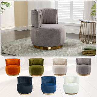360 Degree Swivel Cuddle Barrel Accent Sofa Chair