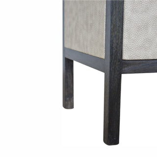 Nightstand, 3 Drawer - Black