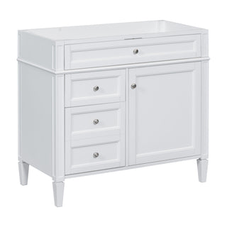 Bathroom Vanity With 2 Drawers And Tip-Out Drawer, Storage Cabinet