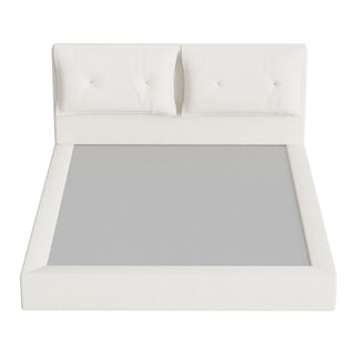 Airframe - Upholstered Bed Frame With Double Layered Upholstered Headboard