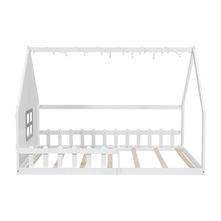 House Bed With Window And Fence