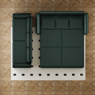 3 In 1 Convertible Sleeper Sofa With Nailhead Trim & Rolled Arm