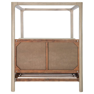 Flores - Eastern King Canopy Bed - Mango Color