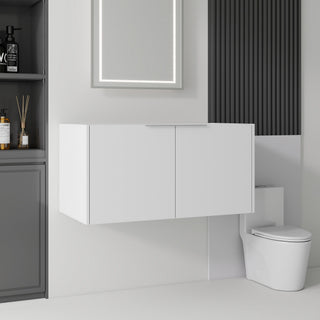 Floating Bathroom Vanity Cabinet With Soft Close Double Doors, Spacious Interior Storage, Wall Mounted, Cabinet Only