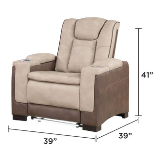 Bruno - Power Recliner Chair With LED Lighting