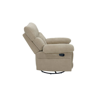Swivel Rocker Recliner Chair With Manual Recline For Living Room