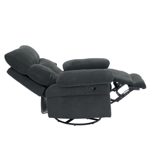 Swivel Rocker Recliner Chair With Manual Recline For Living Room