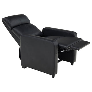Push Back Recliner - Black