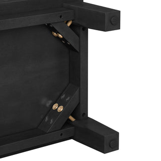 Media Console With 4 Drawers And Cable Management