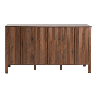 Colored Fluted Sideboard With 3 Doors And 1 Drawer