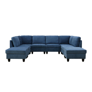 8 Piece Modular U - Shape Sectional Sofa
