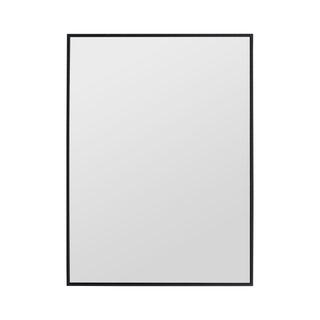 20" Rectangular Wall Mounted Mirror - Black