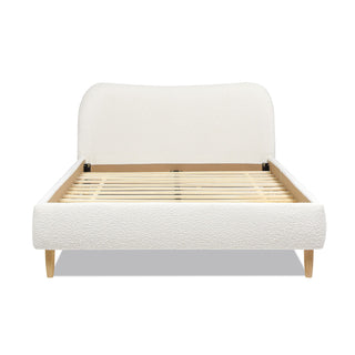 Roman - Curved Headboard Upholstered Platform Bed