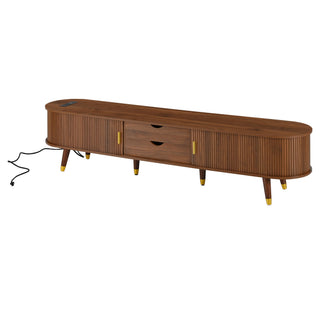 TV Stand & Coffee Table Set With Charging Station