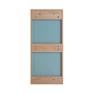 12" Wall Mounted Mirror Cabinet With Storage - Imitative Oak