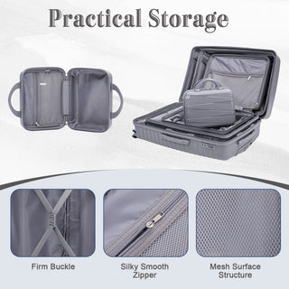 4 Piece Luggage Set, Combination Lock