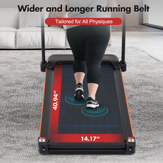 Treadmill With 8% Incline, Portable Treadmills For Home - Black