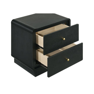 Burton - 2 Drawer Nightstand - Black