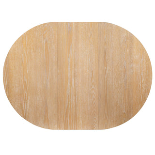 Round Extendable Dining Tabl, Middle Leaf, Curved Legs