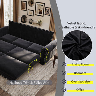 Chesterfield Sofa & Pull Out Bed