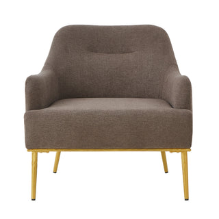 Modern Elegance Accent Chair With Curved Backrest