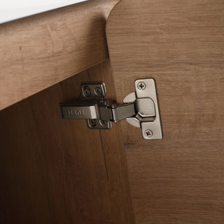 Wall Mounted Bathroom Vanity With Sink, 3 Soft Close Doors